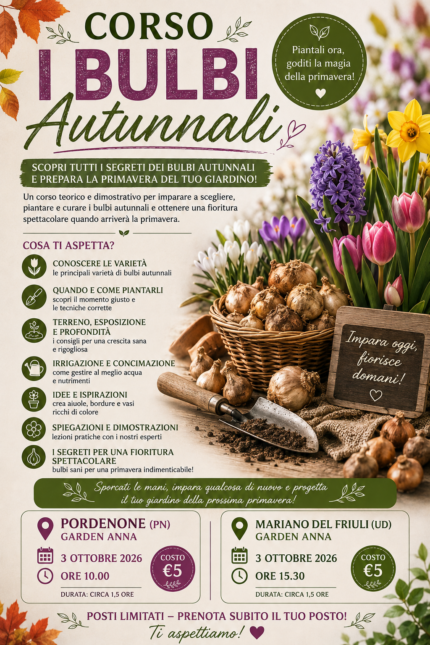 CORSO BULBI AUTUNNALI