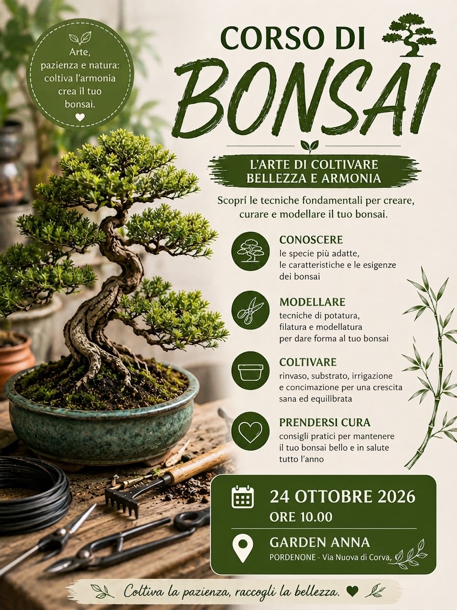 corso bonsia pordneone CORSO PRATICO BONSAI Pordenone - immagine 1